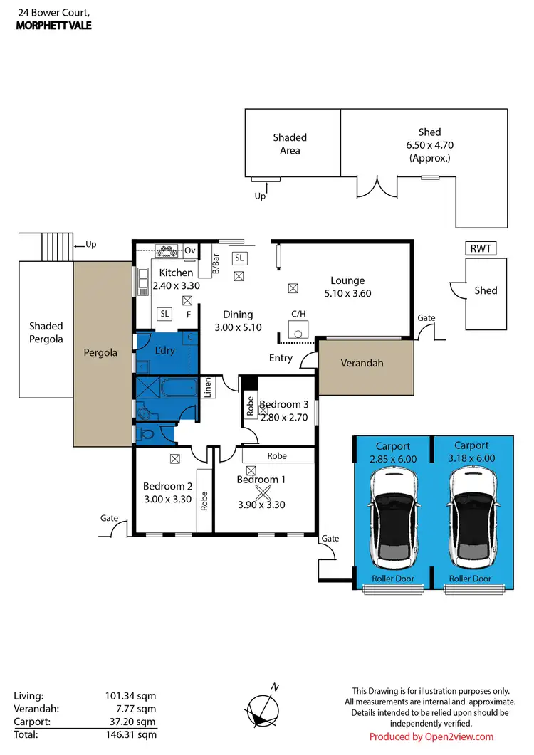 Floorplan of Homely house listing, 24 Bower Court, Morphett Vale SA 5162