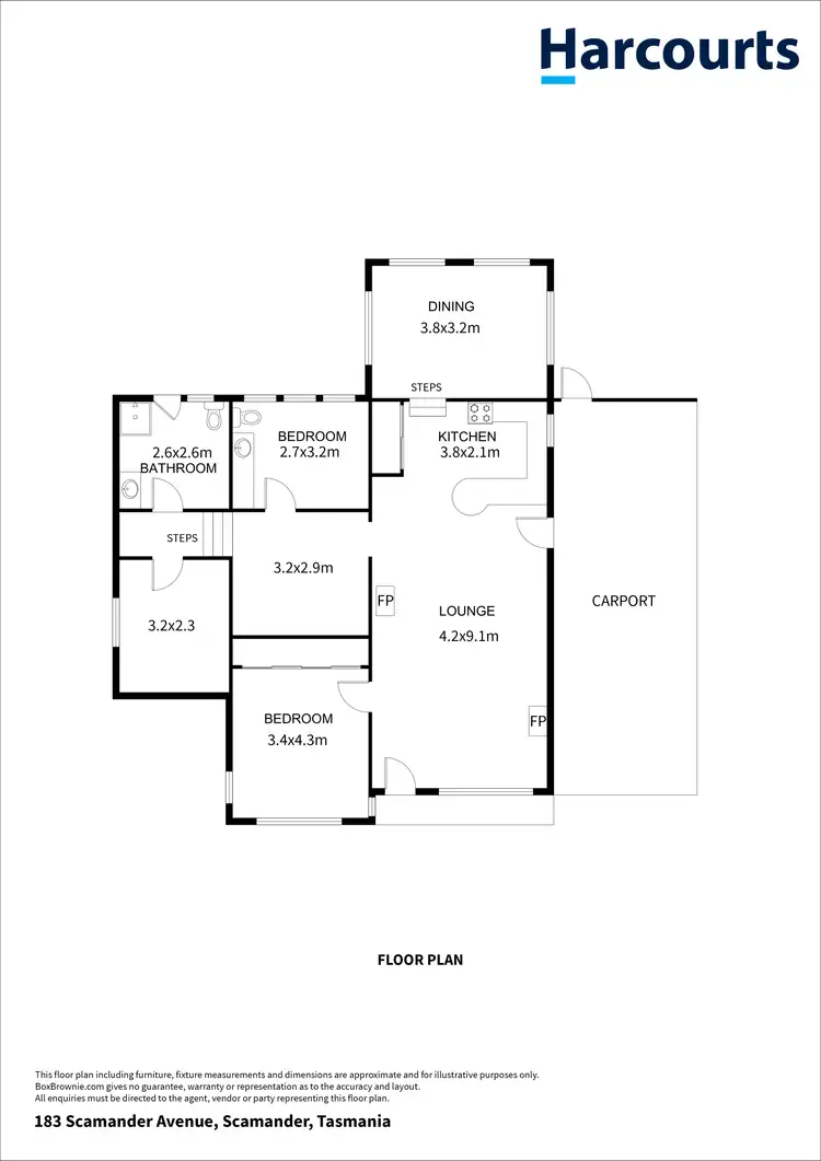 Floorplan of Homely house listing, 183 Scamander Avenue, Scamander TAS 7215