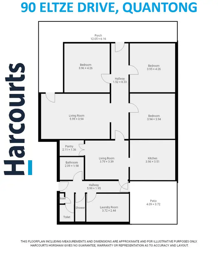 Floorplan of Homely house listing, 90 Eltze Drive, Quantong VIC 3401