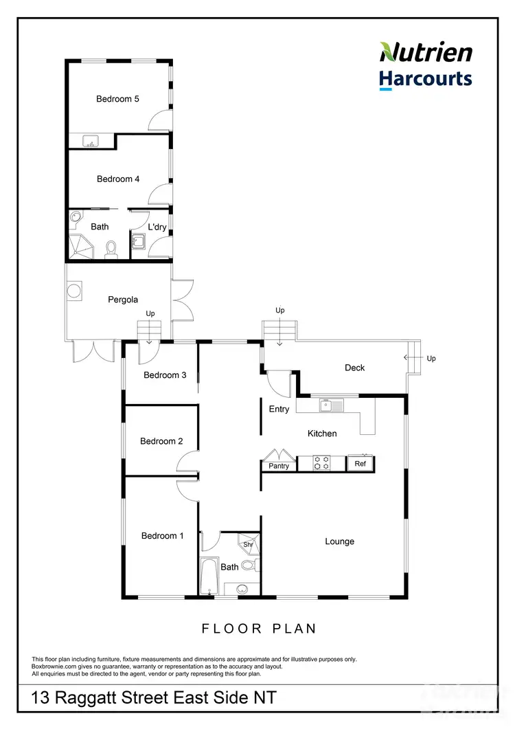 Floorplan of Homely house listing, 13 Raggatt Street, East Side NT 870