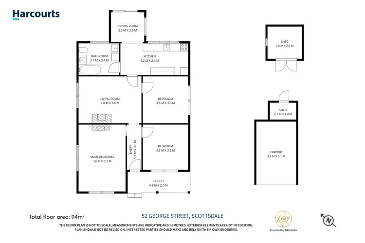 Floorplan of Homely house listing, 52 George Street, Scottsdale TAS 7260