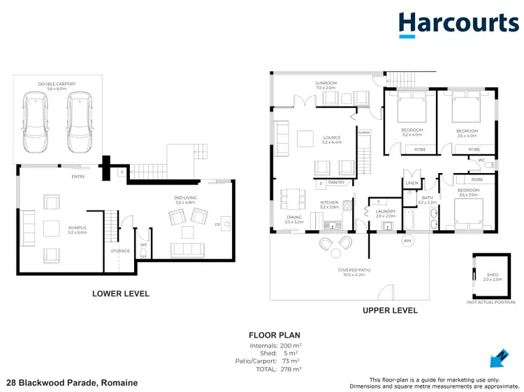 Floorplan of Homely house listing, 28 Blackwood Parade, Romaine TAS 7320