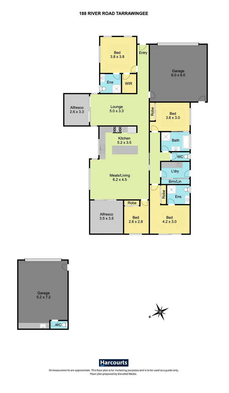 Floorplan of Homely house listing, 188 River Road, Tarrawingee VIC 3678