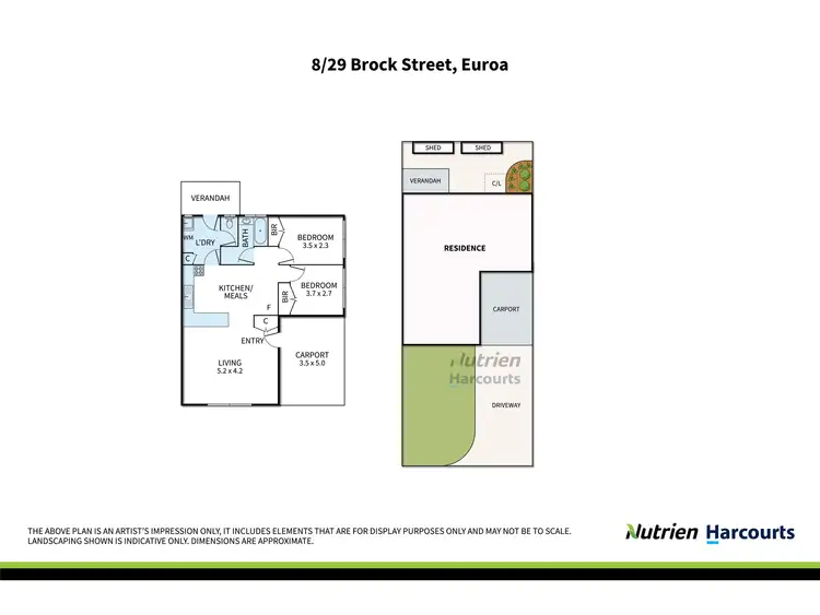 Floorplan of Homely unit listing, 8/29 Brock Street, Euroa VIC 3666
