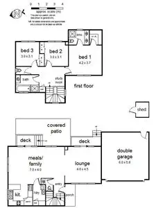Floorplan of Homely townhouse listing, 6/36 Karingal Street, Croydon North VIC