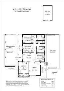 Floorplan of Homely house listing, 8 Fuller Crescent, Elizabeth East SA 5112