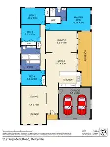 Floorplan of Homely house listing, 112 President Road, Kellyville NSW