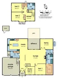 Floorplan of Homely house listing, 12 Cydonia Court, Ringwood North VIC