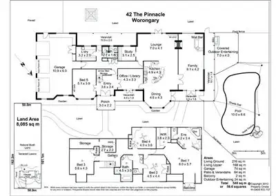 Floorplan of Homely house listing, 42 The Pinnacle, Worongary QLD