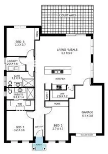Floorplan of Homely house listing, 6 Gerogeri Street, Seacombe Gardens SA 5047
