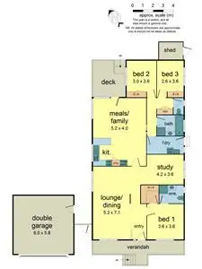 Floorplan of Homely house listing, 63 Croydon Hills Drive, Croydon Hills VIC 3136