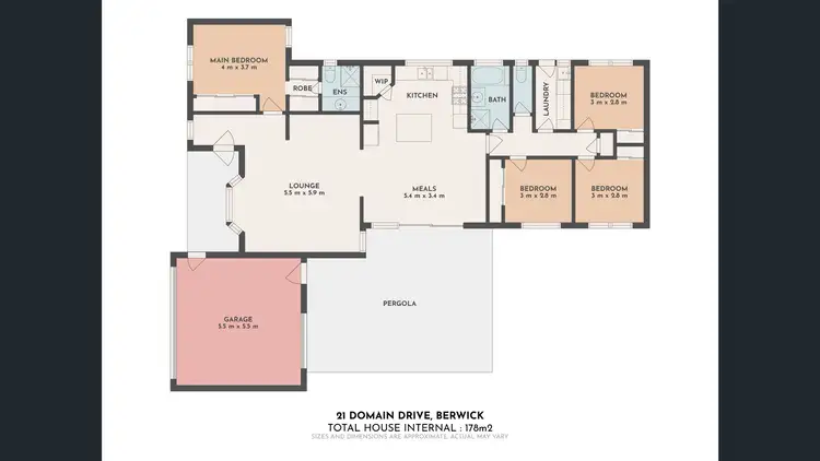 Floorplan of Homely house listing, 21 Domain Drive, Berwick VIC 3806