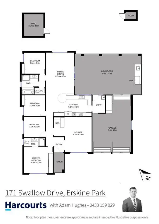 Floorplan of Homely house listing, 171 Swallow Drive, Erskine Park NSW 2759