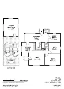 Floorplan of Homely house listing, 13 Dalton Street, Towradgi NSW