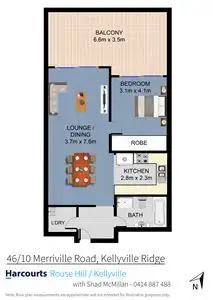 Floorplan of Homely apartment listing, 46/10 Merriville Road, Kellyville Ridge NSW 2155