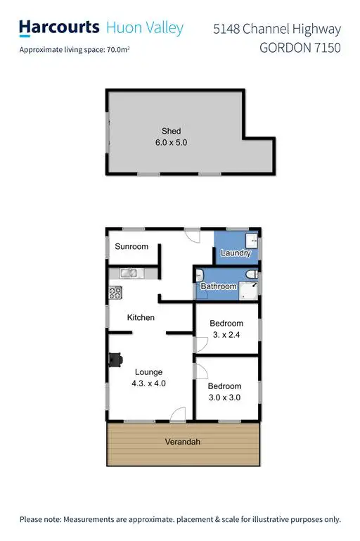 Floorplan of Homely house listing, 5148 Channel Highway, Gordon TAS 7150