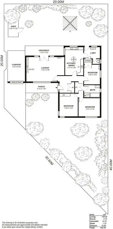Floorplan of Homely house listing, 1 Morris Street, Cumberland Park SA 5041