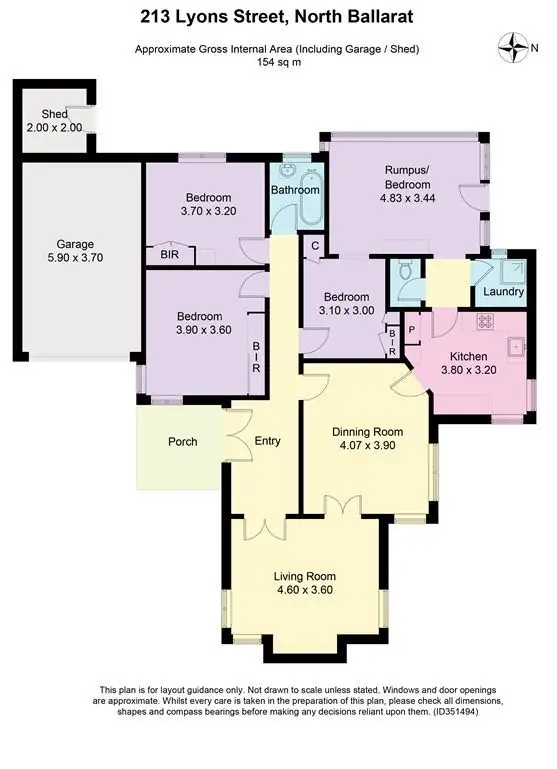 Floorplan of Homely house listing, 213 Lyons Street North, Ballarat Central VIC 3350