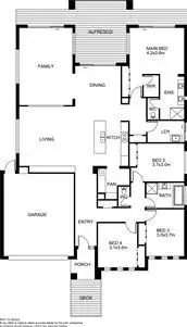 Floorplan of Homely house listing, 15 Landini Circuit, Cranbourne North VIC 3977