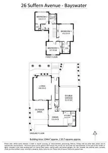 Floorplan of Homely townhouse listing, 26 Suffern Avenue, Bayswater VIC 3153