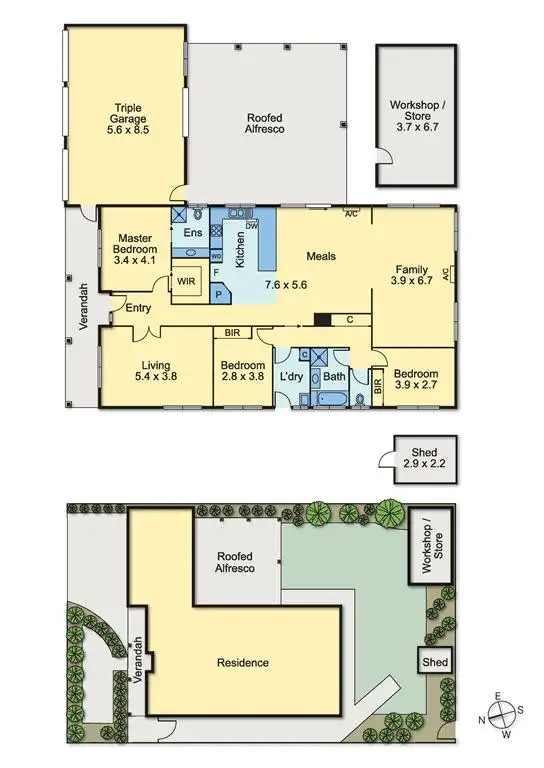 Floorplan of Homely house listing, 6 Chauvel Place, South Morang VIC 3752