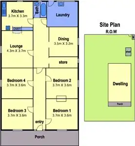 Floorplan of Homely house listing, 6 Roseberry Avenue, Preston VIC 3072