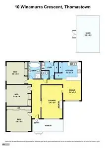 Floorplan of Homely house listing, 10 Winamurra Crescent, Thomastown VIC 3074