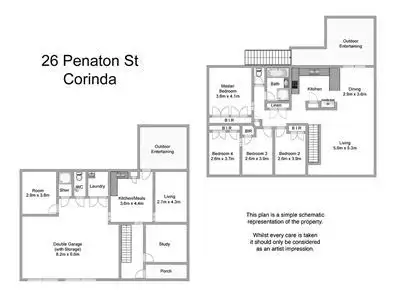 Floorplan of Homely house listing, 26 Penaton Street, Corinda QLD 4075