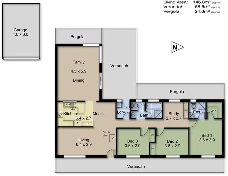Floorplan of Homely house listing, 3 Cummins Drive, Summertown SA 5141