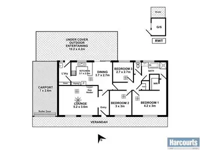 Floorplan of Homely house listing, 11 Barcelona Drive, Happy Valley SA 5159