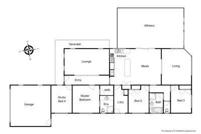 Floorplan of Homely house listing, 12 Portofino Drive, Cranbourne North VIC 3977