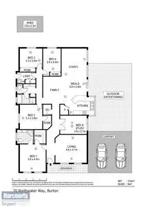 Floorplan of Homely house listing, 70 Northwater Way, Burton SA 5110