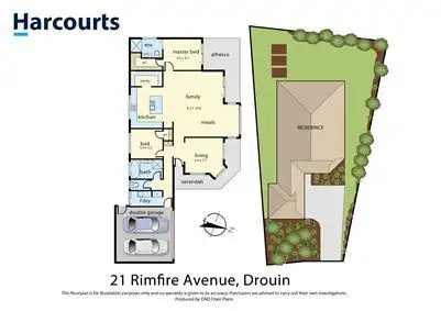 Floorplan of Homely house listing, 21 Rimfire Avenue, Drouin VIC 3818