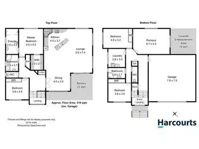 Floorplan of Homely house listing, 4 Skala Road, Tranmere TAS 7018