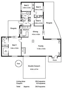 Floorplan of Homely house listing, 185 Woolleys Road, Bittern VIC 3918