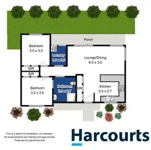 Floorplan of Homely unit listing, 2/9 Dickson Street, Electrona TAS 7054