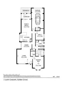 Floorplan of Homely house listing, 1 Lukin Crescent, Golden Grove SA 5125
