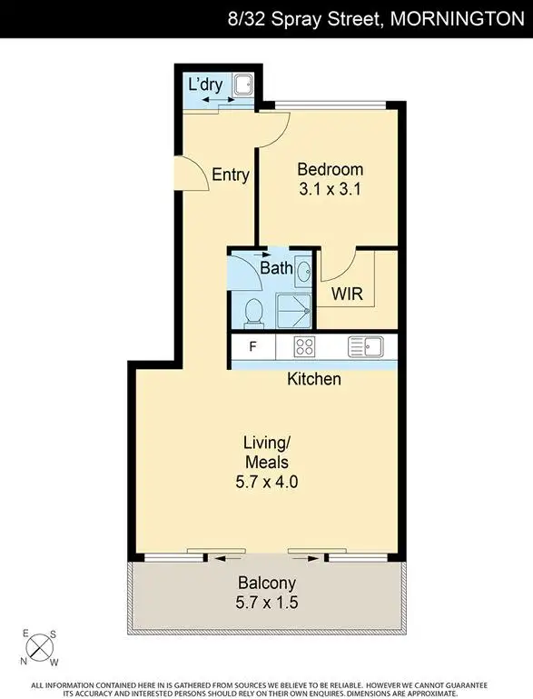 Floorplan of Homely apartment listing, 8/32 Spray Street, Mornington VIC 3931