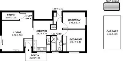 Floorplan of Homely unit listing, 3/15 Leader Street, Goodwood SA 5034