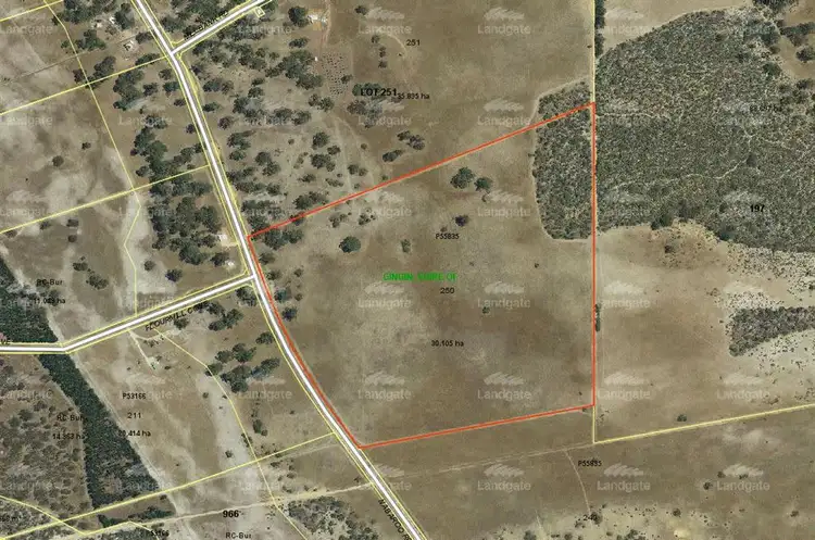 Floorplan of Homely land listing, Lot 250 Nabaroo Road, Gingin WA 6503