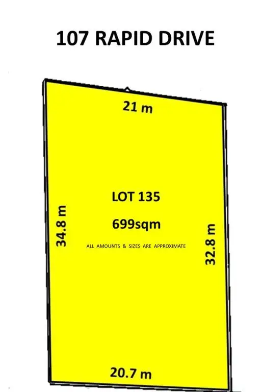 Floorplan of Homely land listing, 107 Rapid Drive, Mccracken SA 5211