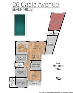 Floorplan of Homely house listing, 26 Cacia Avenue, Seven Hills NSW 2147
