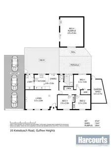 Floorplan of Homely house listing, 16 Kiekebusch Rd, Gulfview Heights SA