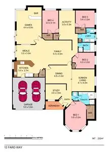 Floorplan of Homely house listing, 12 Faro Way, Mindarie WA