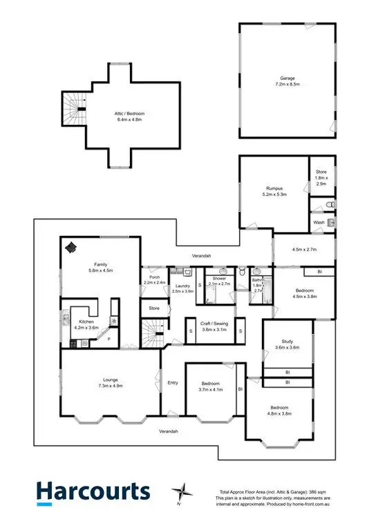 Floorplan of Homely house listing, 1365 Kindred Road, Kindred TAS 7310