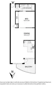 Floorplan of Homely apartment listing, 307/5 Alma Road, St Kilda VIC