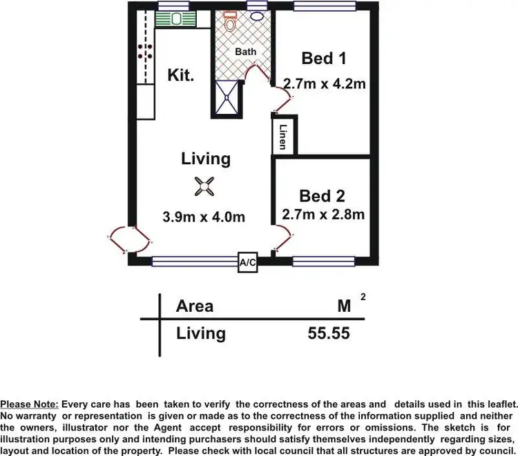 Floorplan of Homely unit listing, 4/9 Simpson Street, Salisbury East SA 5109