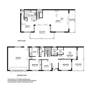Floorplan of Homely house listing, 3a Clifftop Crescent, Hallett Cove SA