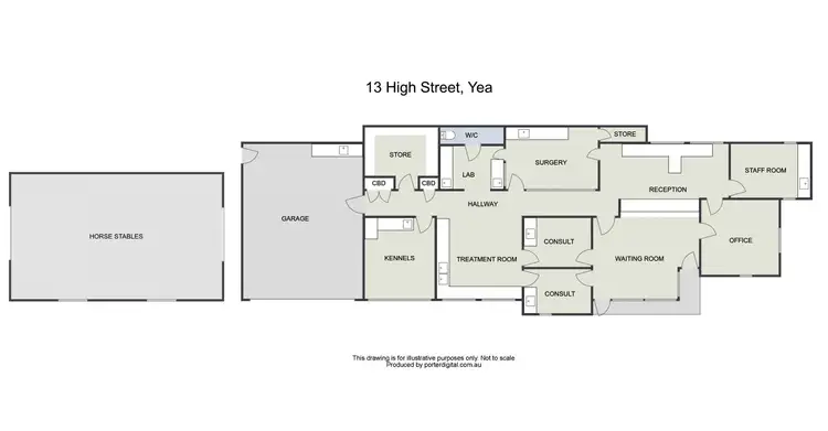Floorplan of Homely warehouse listing, 13 High Street,, Yea VIC 3717