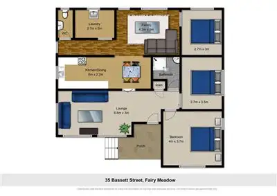 Floorplan of Homely house listing, 35 Bassett Street, Fairy Meadow NSW